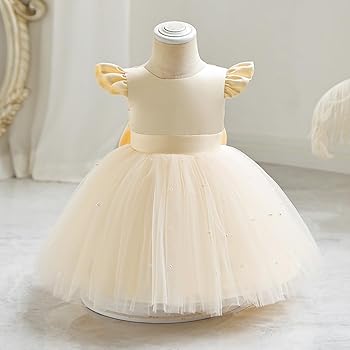 Baby Cream Puff Sleeve Party Wear Frock