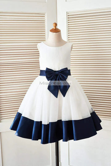 Baby Royal blue Bow Frock